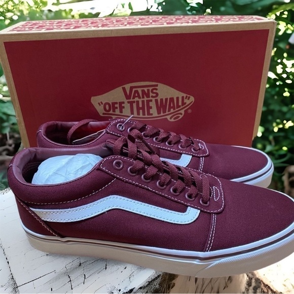 Vans Other - Vans Canvas Port Royale Maroon Ward Sneakers Shoes NEW 9.5 Men’s